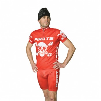 Pirate SKINS mit Trägern Rot