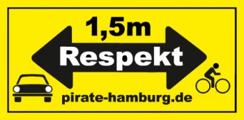 Bumpersticker "respekt"