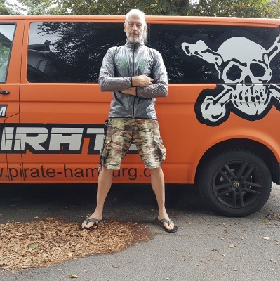 Pirate REGENJACKE 2.0 schwarz